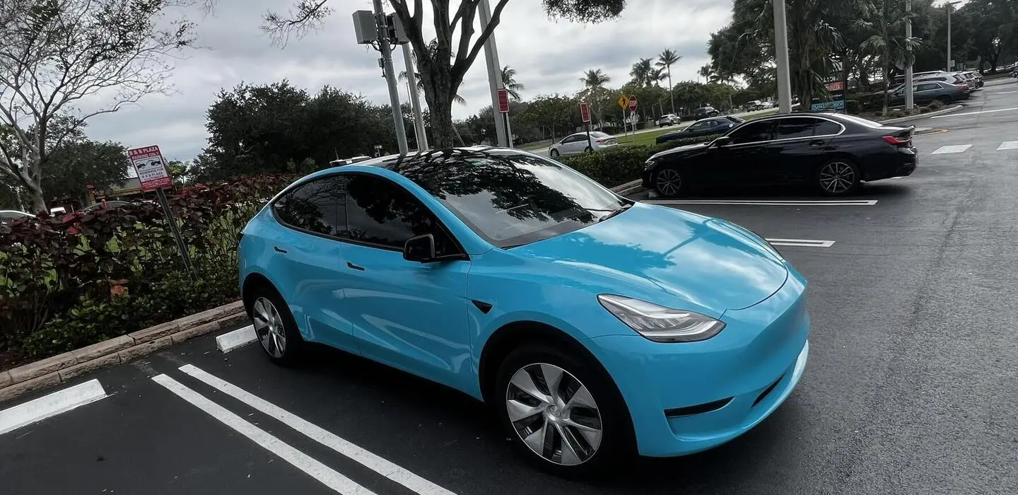 Blue Tesla